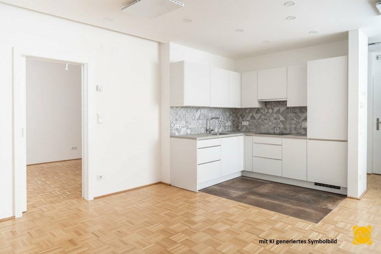 Commission-free: Peace, green view and modern living comfort – comprehensively renovated 2-room apartment