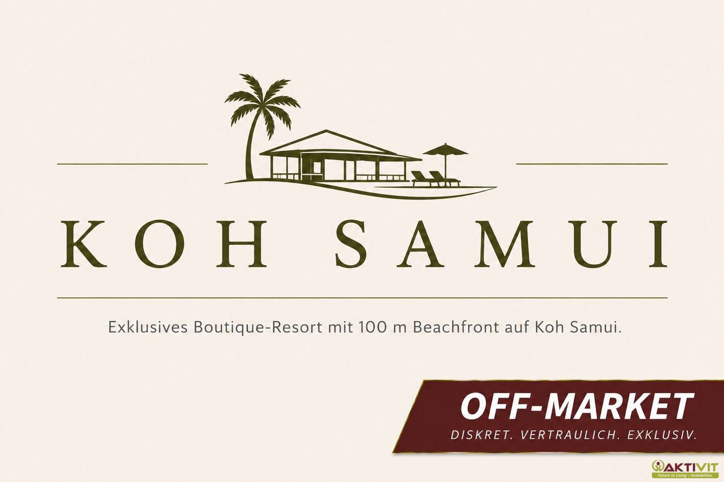 Exklusives Boutique-Resort mit 100 m Beachfront auf Koh Samui.