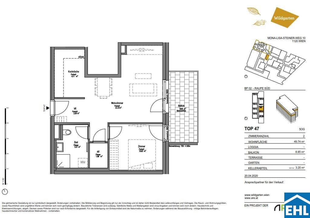 2-Zimmerwohnung mit Balkon &amp; Fernblick - direkt am Rosenhügel