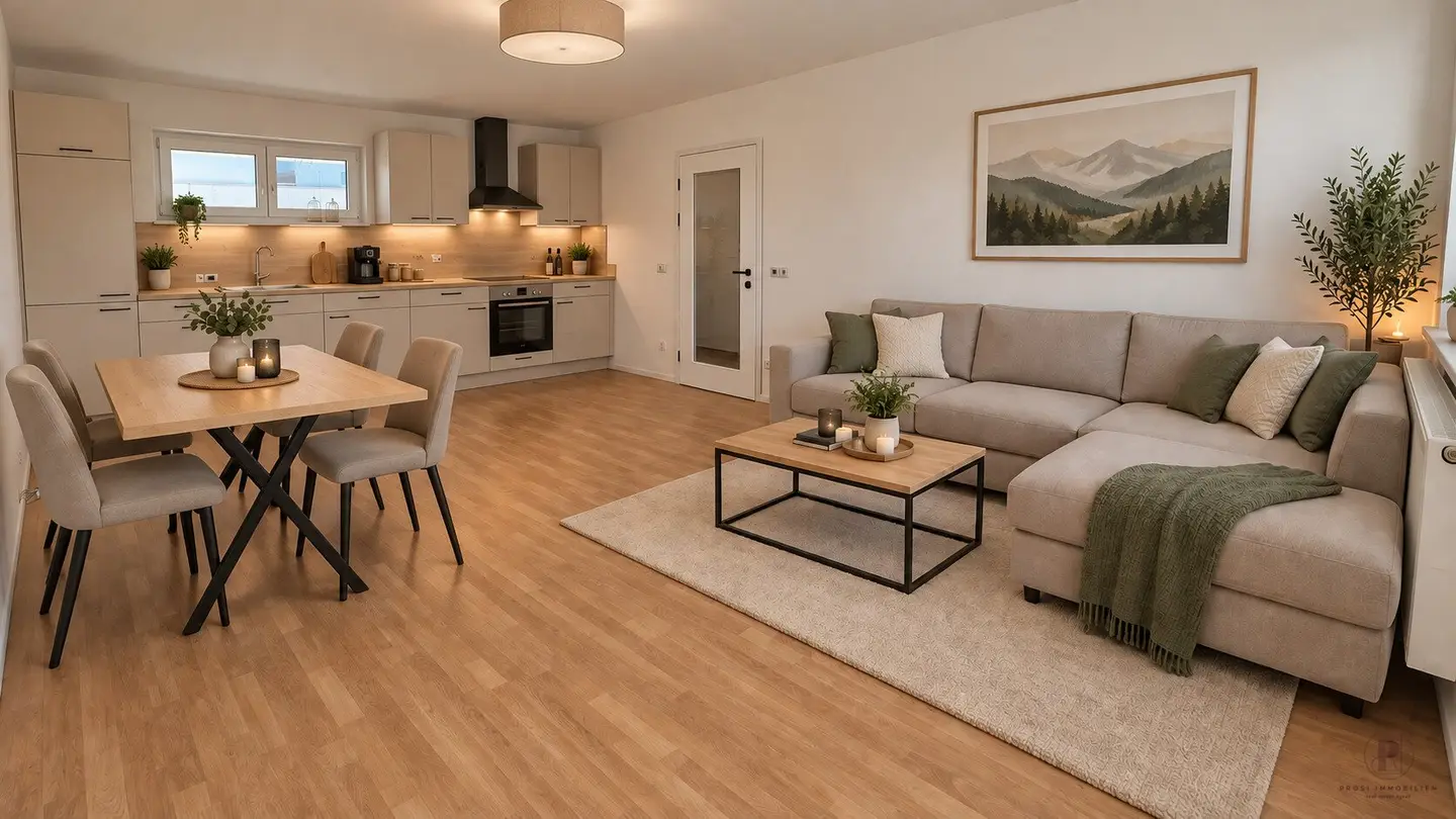 Subsidised 3 room new build apartment in Floing – Rent and rent with purchase option
