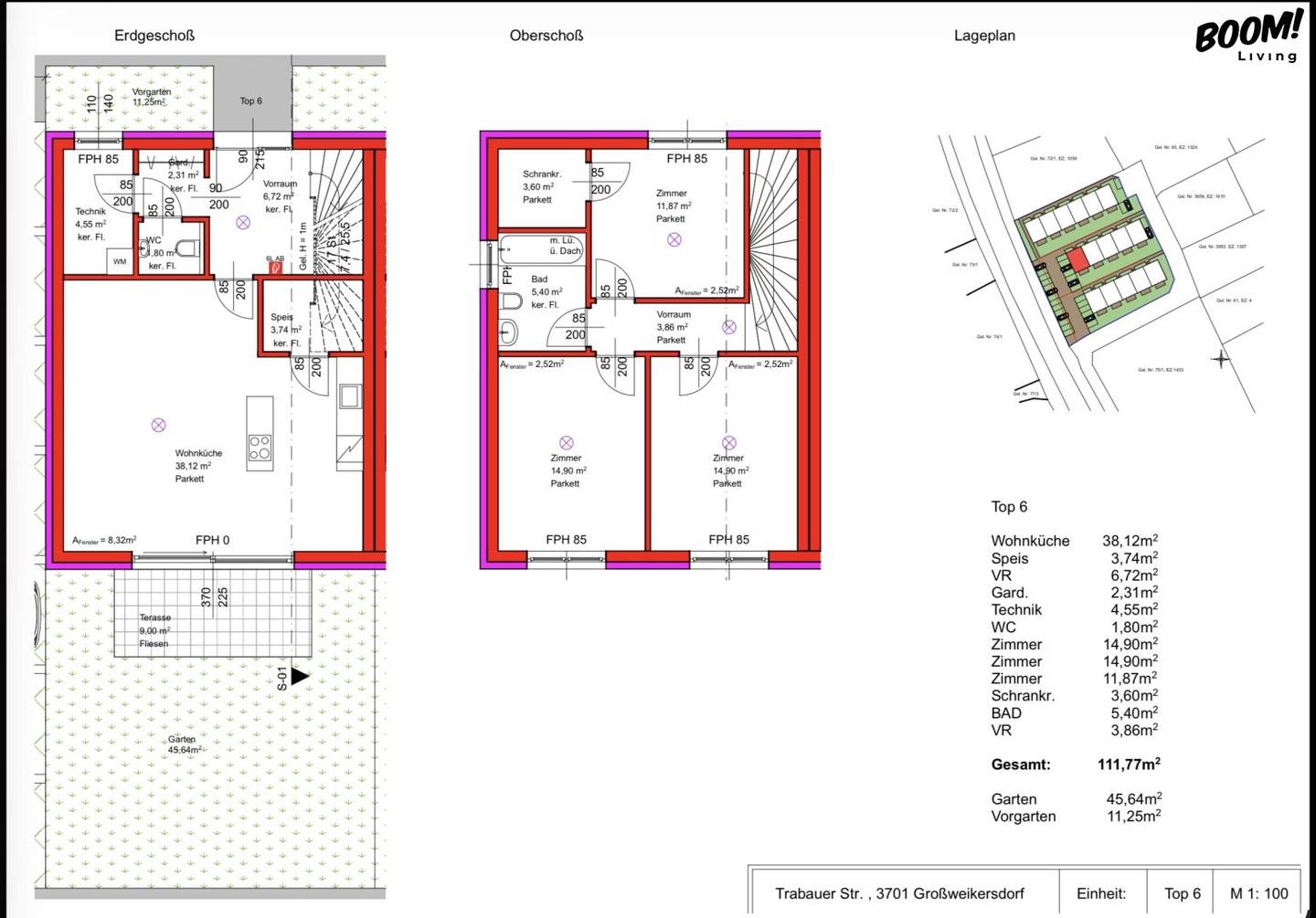NEW BUILD IN GROSSWEIKERSDORF | 16 Terraced Houses from € 390,000 | approx. 110 m² Living Space + approx. 9 m² Terrace + Private Garden