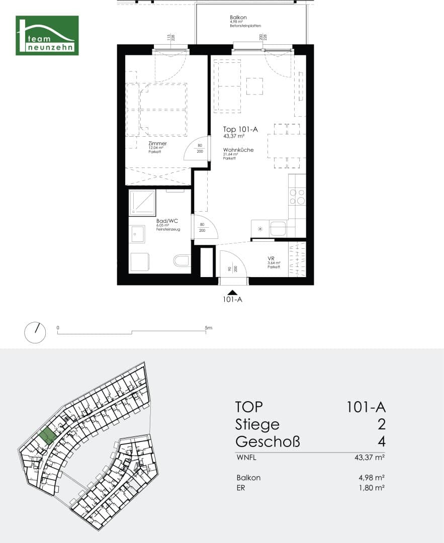 Charming 2-room with balcony in 1220 Wien - available from 01.11.2026