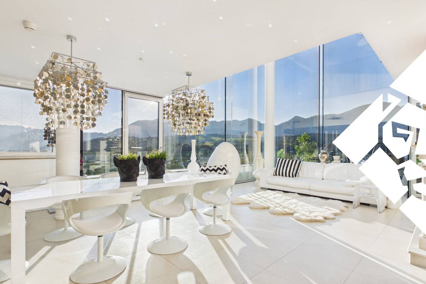 Über den Dächern von Wörgl: Penthouse auf zwei Ebenen mit Rundum-Panorama