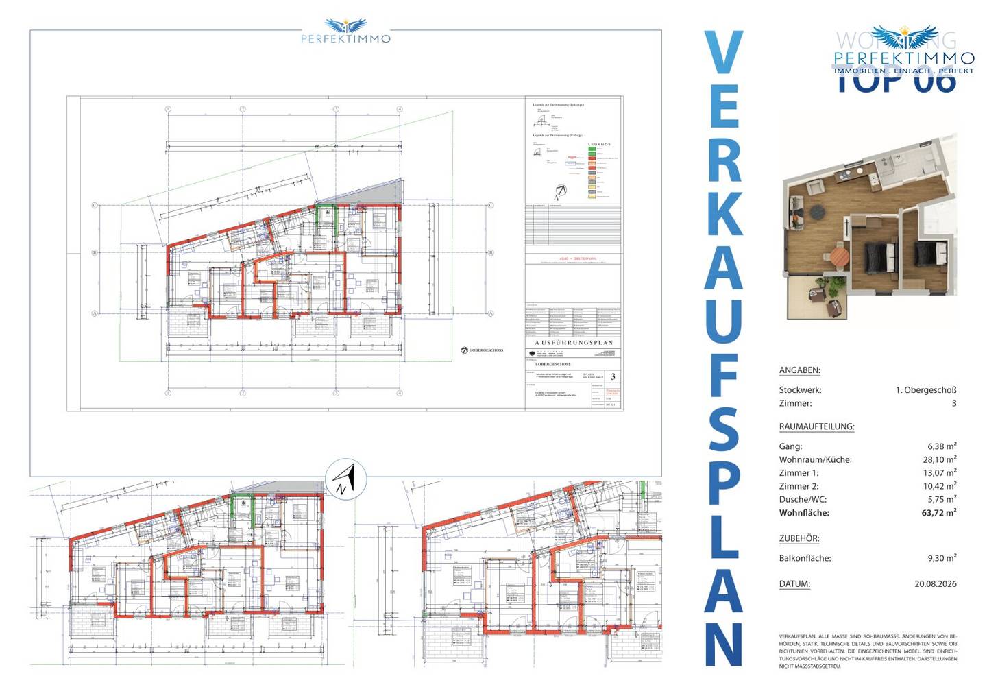 Großzügige 3-Zimmer-Neubauwohnung mit ca. 9 m² Balkon