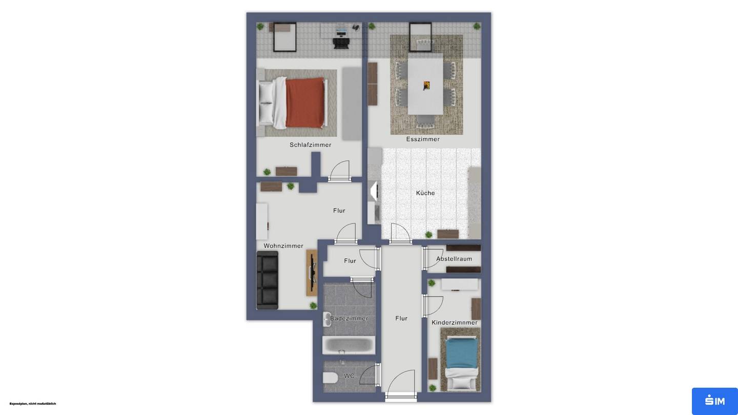 2-Zimmerwohnung im Zentrum von Bruck