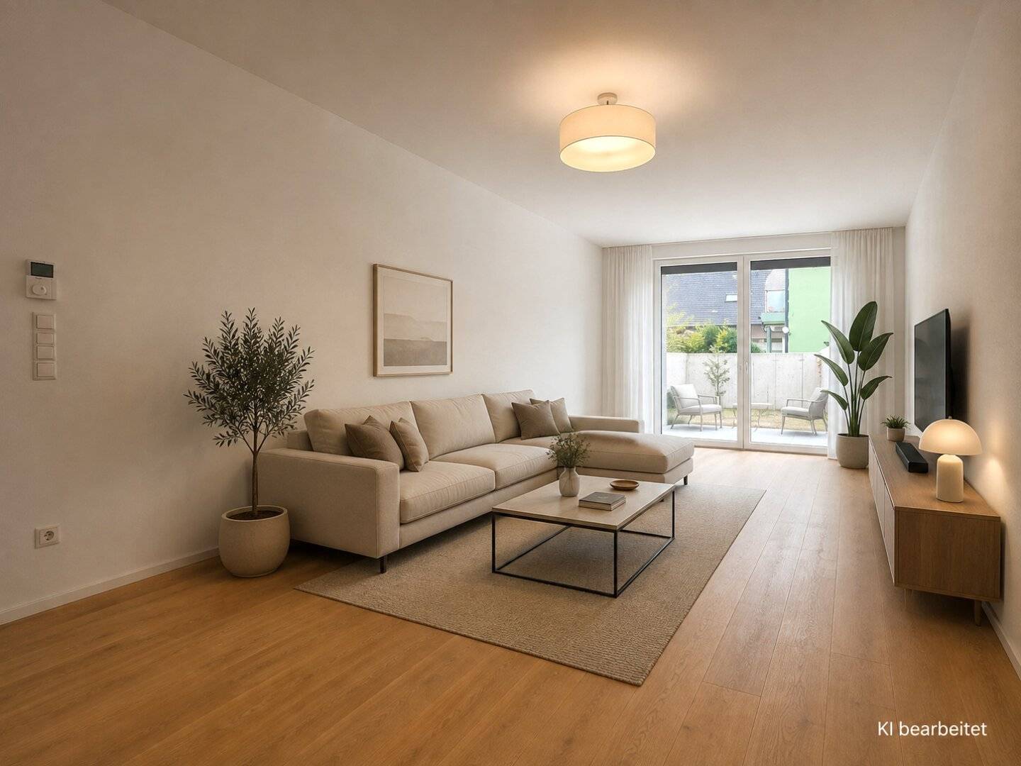 First occupancy 4-room garden apartment with terrace