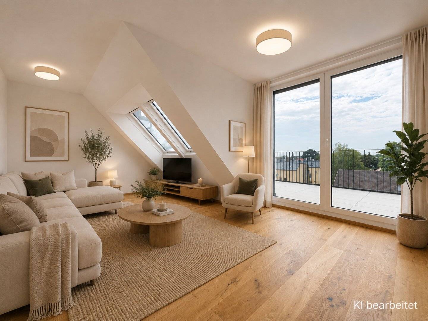 Unique 2-room attic apartment with generous outdoor area in 1220 Vienna