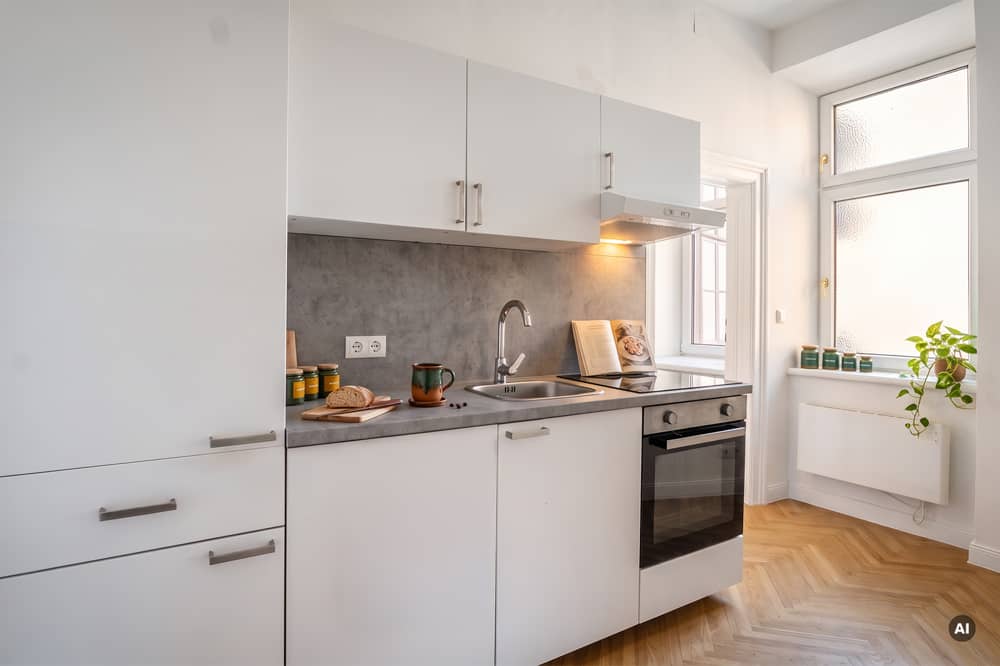 Stilvolle Altbauwohnung mit Fischgrätparkett und Aufzug