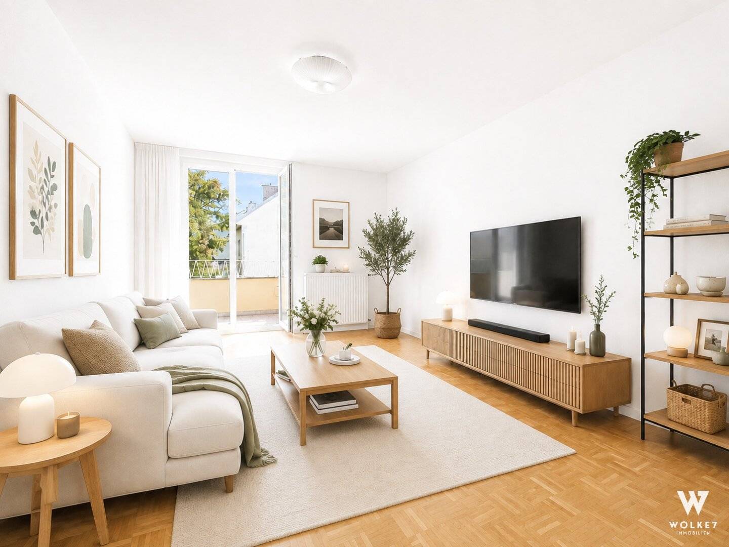 Bright 2-room apartment with balcony, communal garden &amp; ideal layout