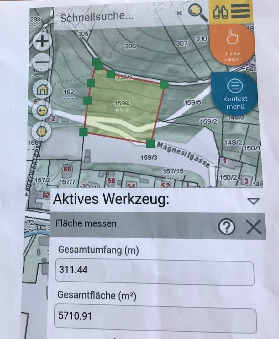 Vier zusammenhängende Grundstücke – ca. 16.409 m² in Gloggnitz/Schottwien
