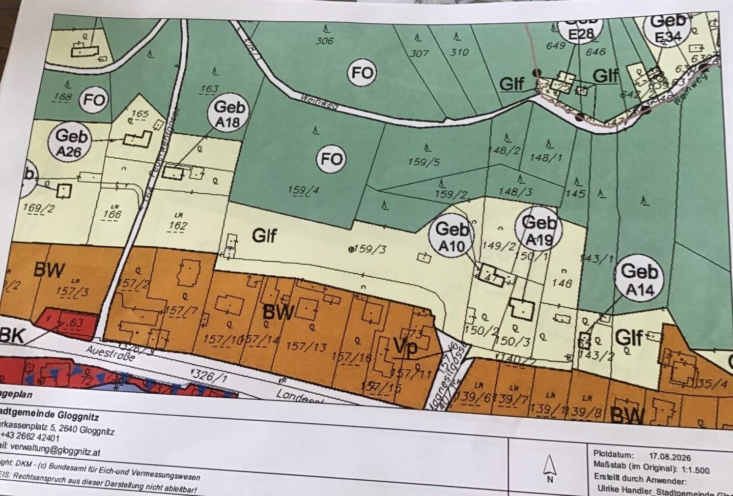 Vier zusammenhängende Grundstücke – ca. 16.409 m² in Gloggnitz/Schottwien