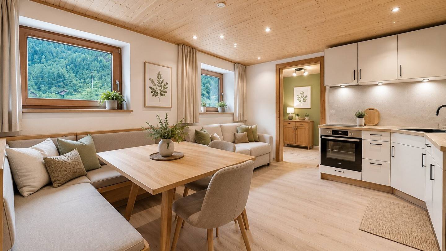 Kompakte 2-Zimmer-Wohnung mit 19 m² Südostterrasse in Finkenberg