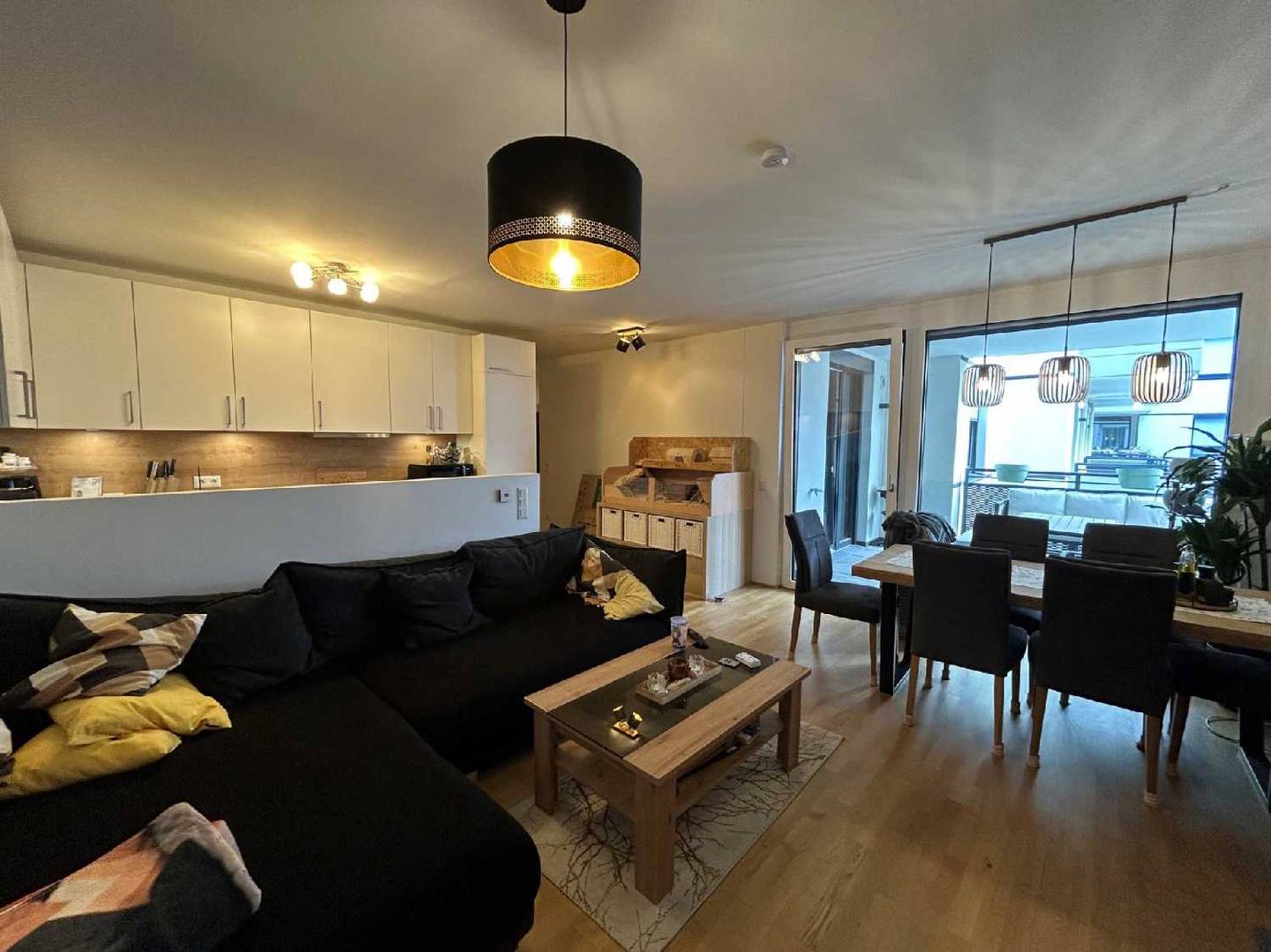 New build apartment with sunny balcony and parking space