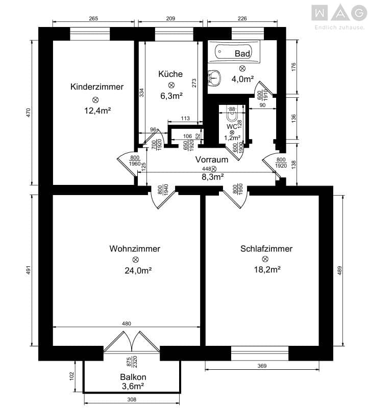 Ihr traumhafter Rückzugsort zum Wohlfühlen: geräumige 3-Zimmerwohnung mit sonnigem Balkon, hellem Bad und praktischen Extras - in attraktiver Lage mit guter Infrastruktur und vielfältigen Freizeitmöglichkeiten!