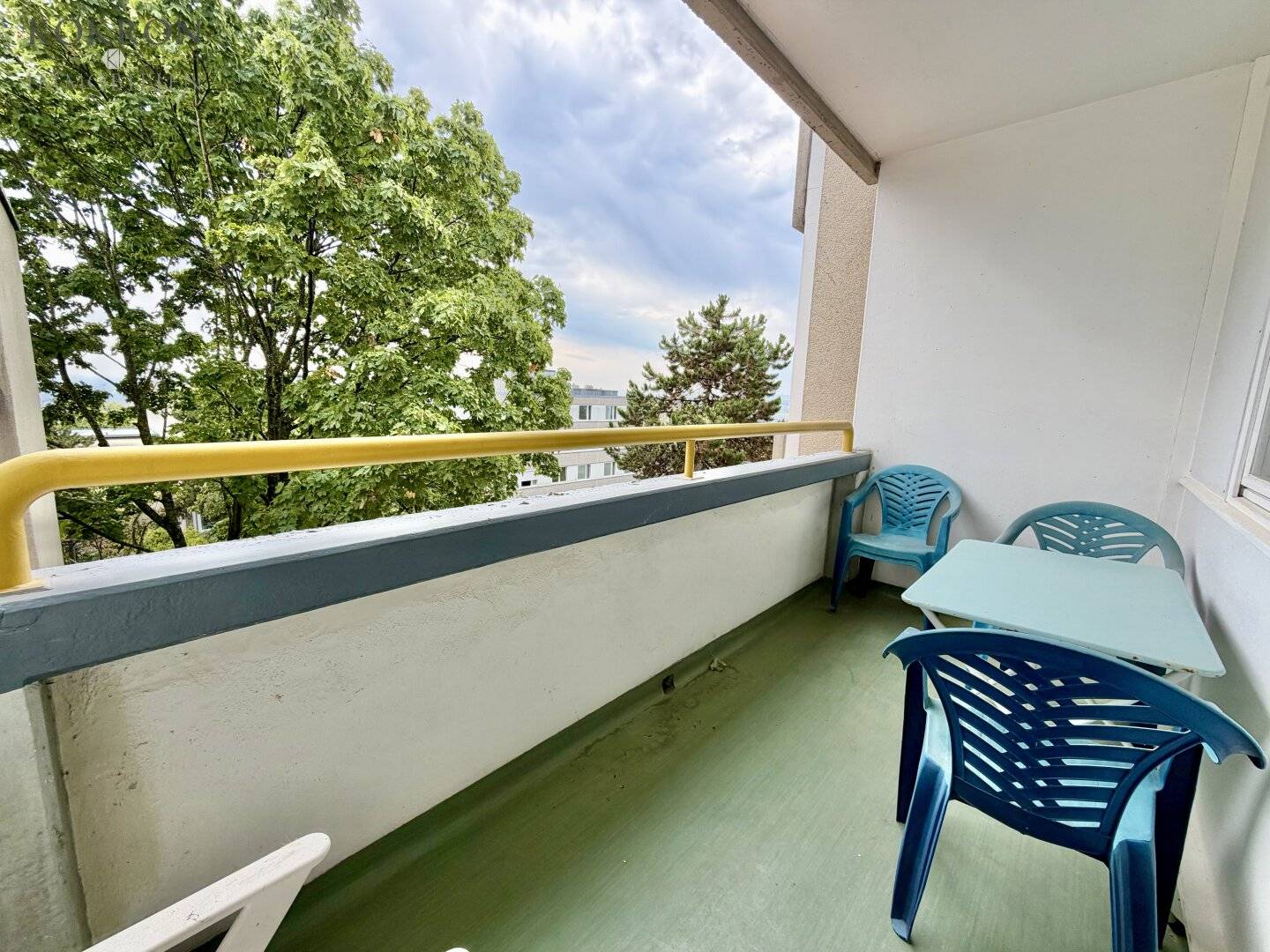 Act now: quiet 4-room apartment with garage and green view at top price