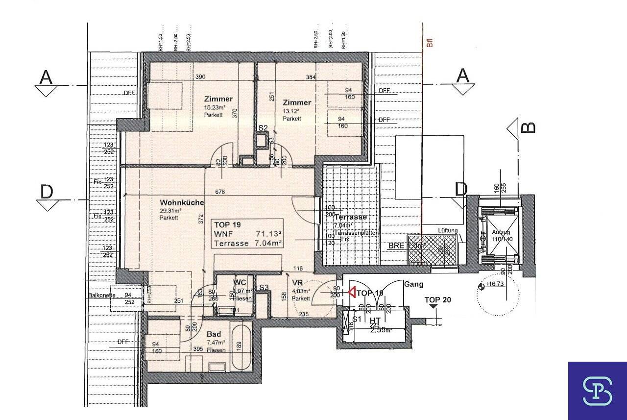 Commission-free: Dreamlike 71m² First-occupancy Attic Apartment + 7m² Terrace in Top-renovated Old Building - 1100 Vienna