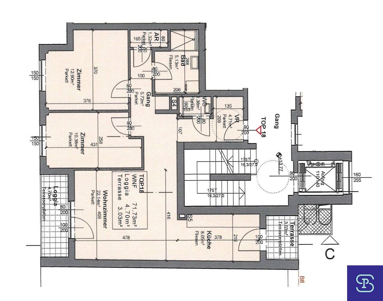 Provisionsfrei: Hochwertiger 76,5m² DG-Erstbezug mit Loggia + Terrasse im topsanierten Altbau - 1100 Wien