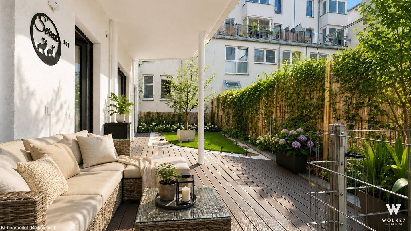 TOP LOCATION: 3-room apartment with approx. 52 m² outdoor area I garage parking space I Near Mariahilfer Straße &amp; U3 Neubaugasse
