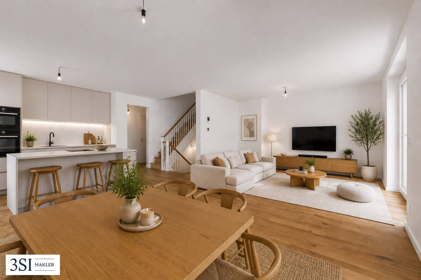 Generosity that inspires – semi-detached house with garden