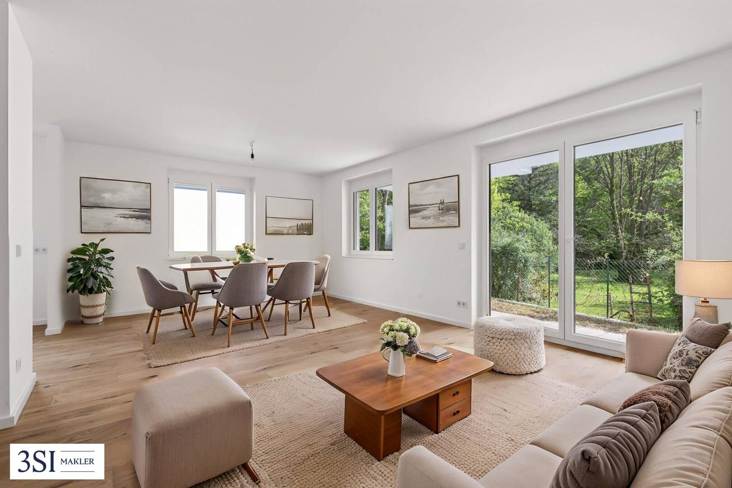 Stylish living, spacious home – Semi detached house with garden and terraces