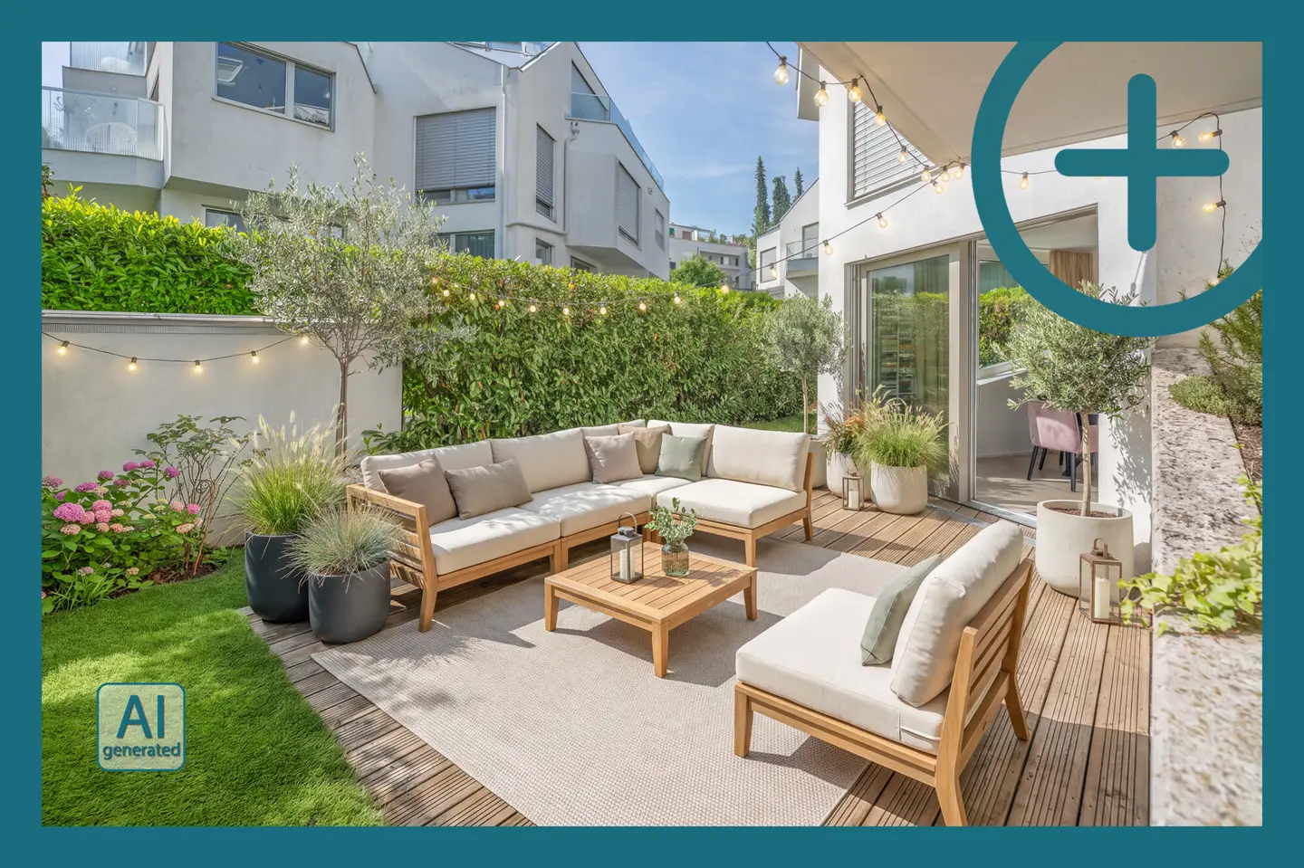 Sonnige Maisonettewohnung mit Privatgarten und Terrasse