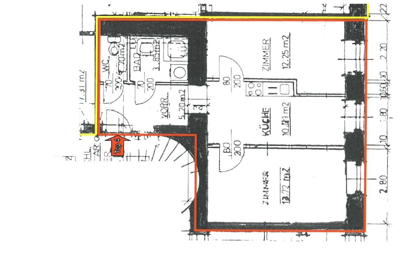 3.4% yield | Permanently rented old building apartment | Schönbrunn