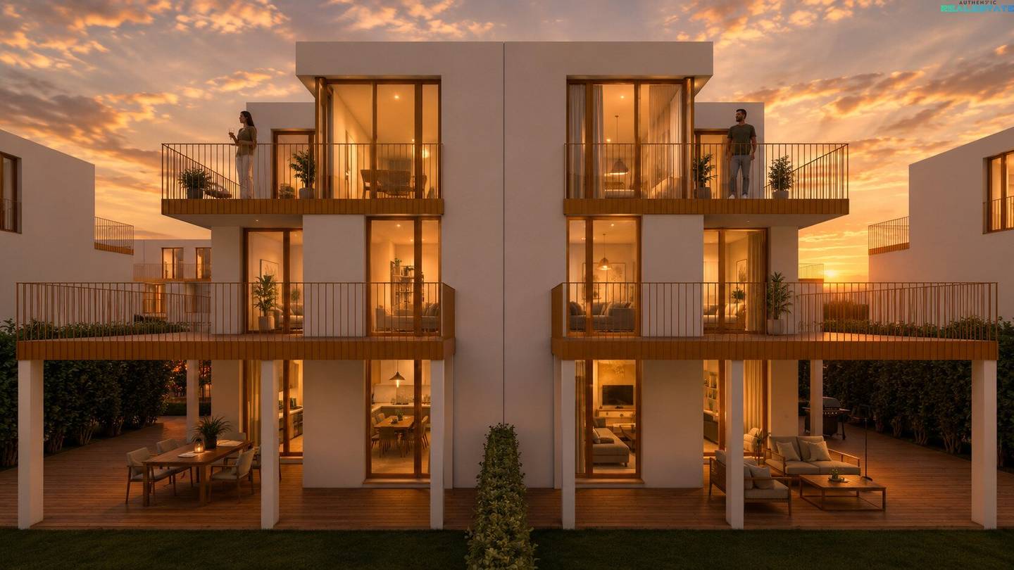 Logenplatz über den Weinbergen: Luxus-Doppelhaus am Ölberg mit Panoramablick über Wien.