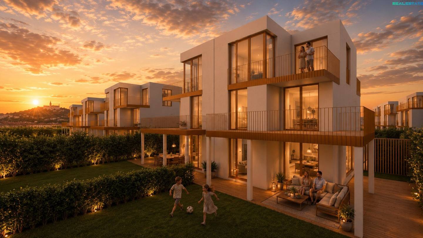 Logenplatz über den Weinbergen: Luxus-Doppelhaus am Ölberg mit Panoramablick über Wien.