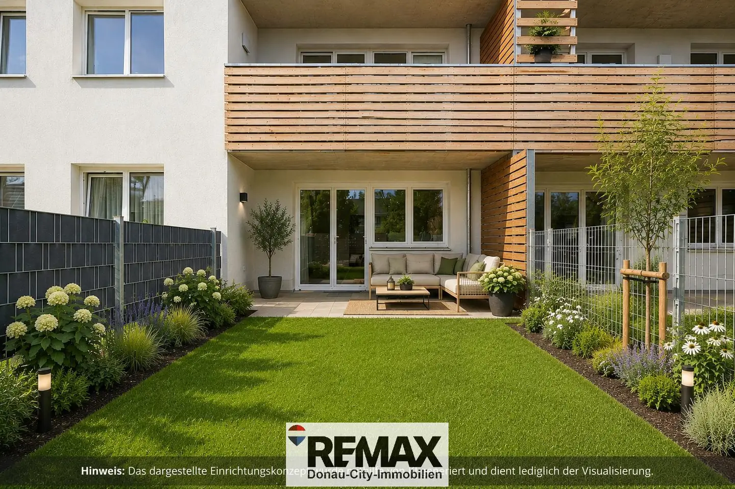 Modern Erdgeschosswohnung with private garden and terrace