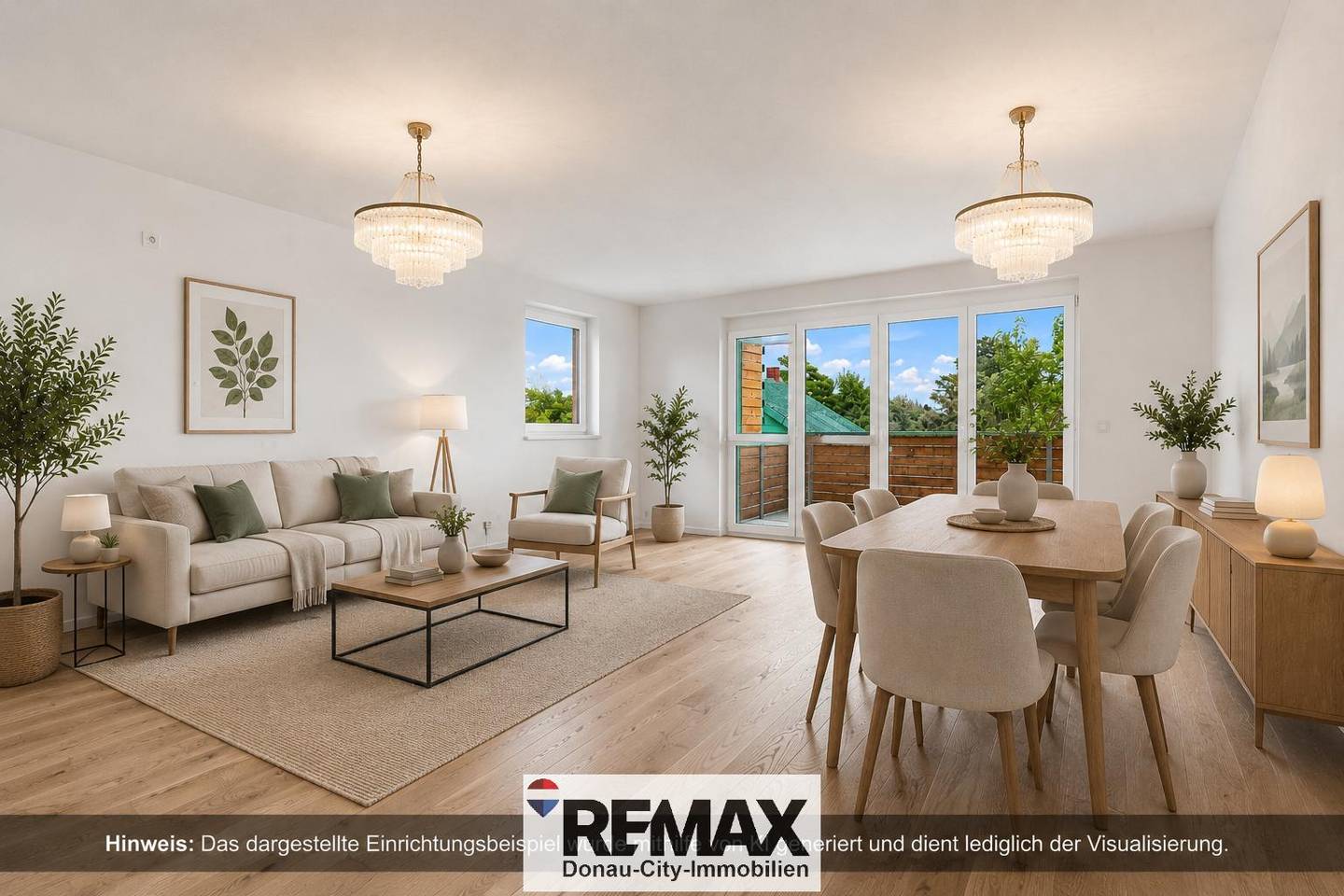New build apartment with balcony and energy efficient features