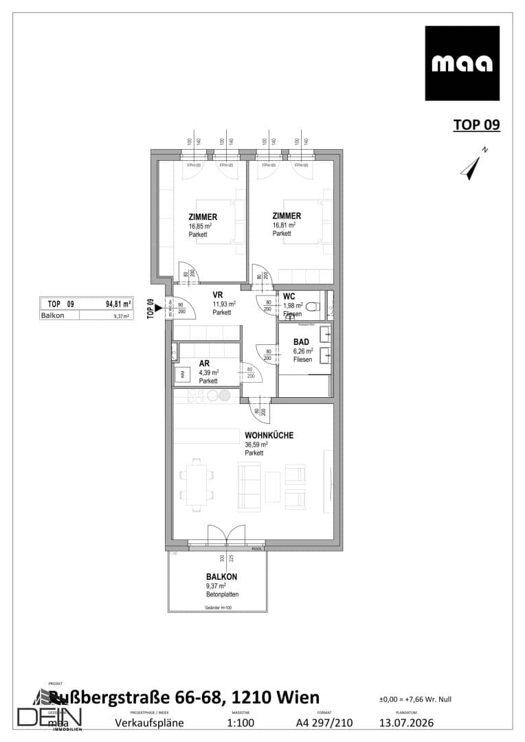 UNDER CONSTRUCTION! DREAM 1-3 ROOM NEW BUILD APARTMENTS WITH OUTDOOR AREAS NEAR STREBERSDORF TERMINUS!
