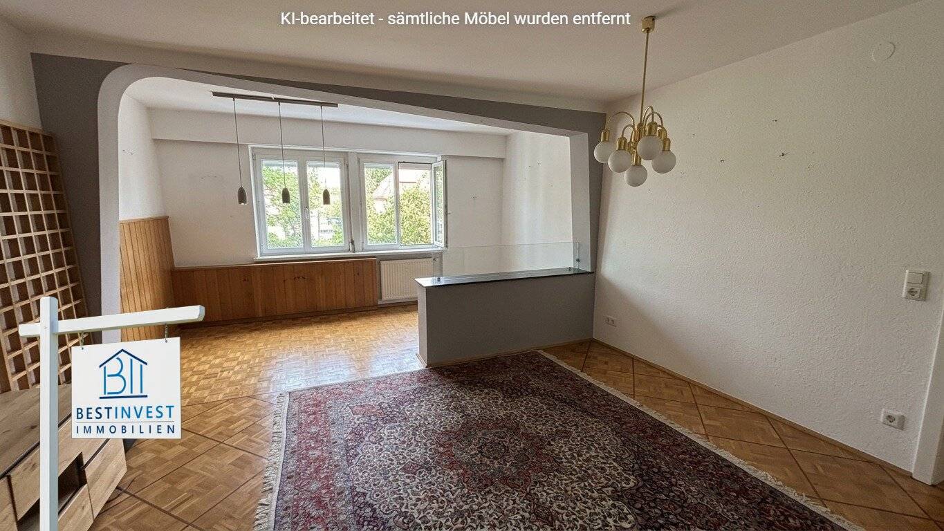 Attractive 4-room apartment with balcony, carport and large cellar