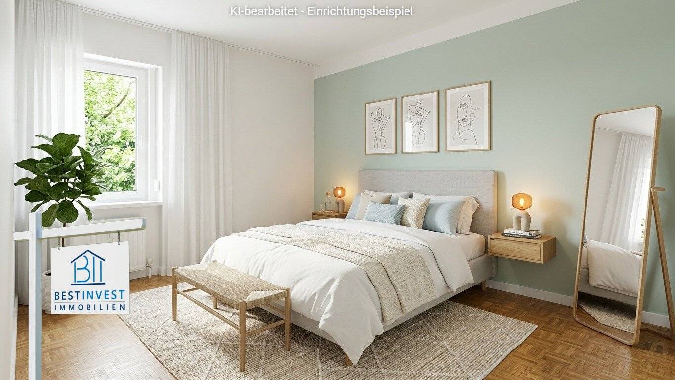 Attractive 4-room apartment with balcony, carport and large cellar