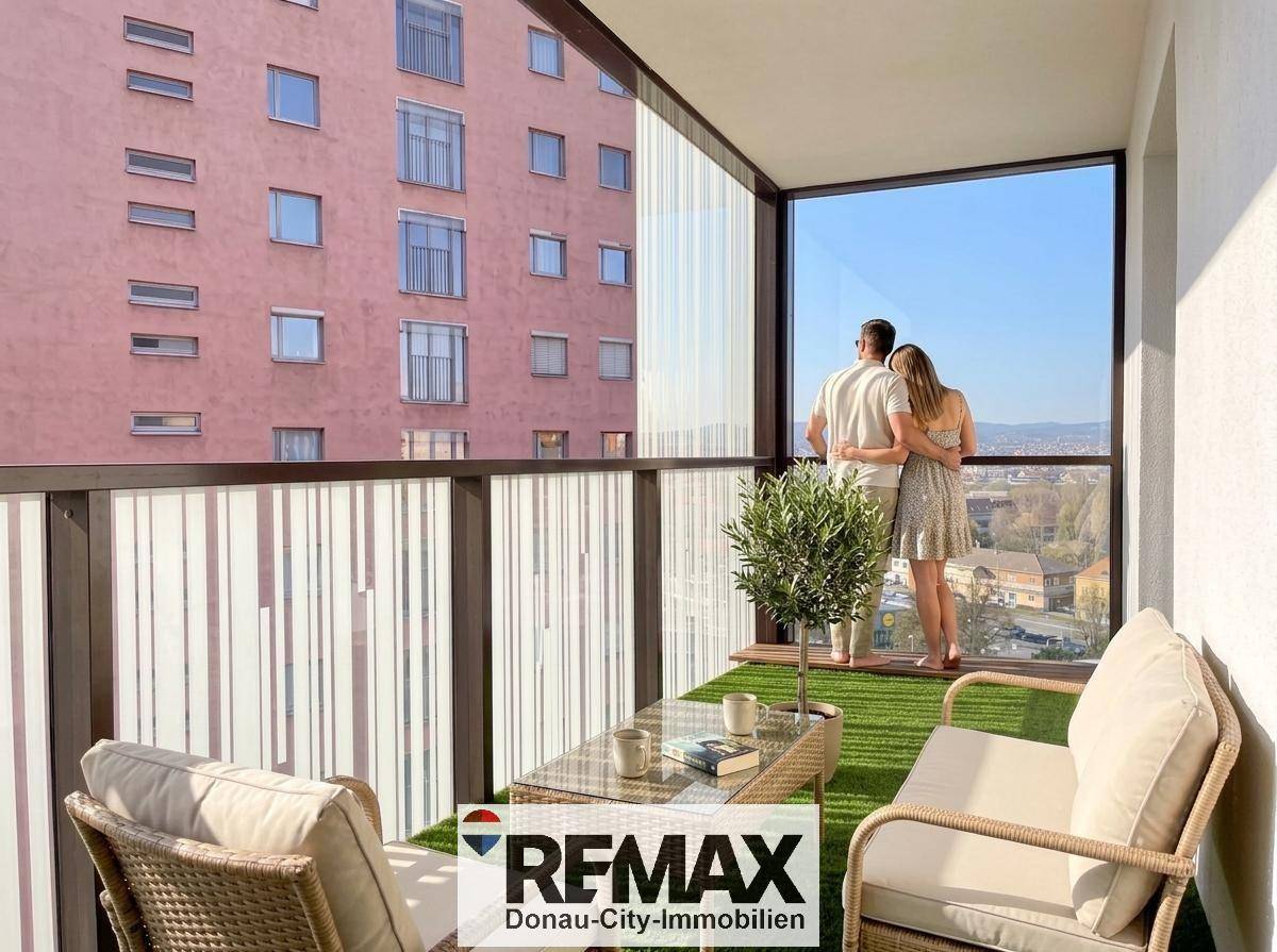 Wohnung mit Loggia und weitem Stadtblick