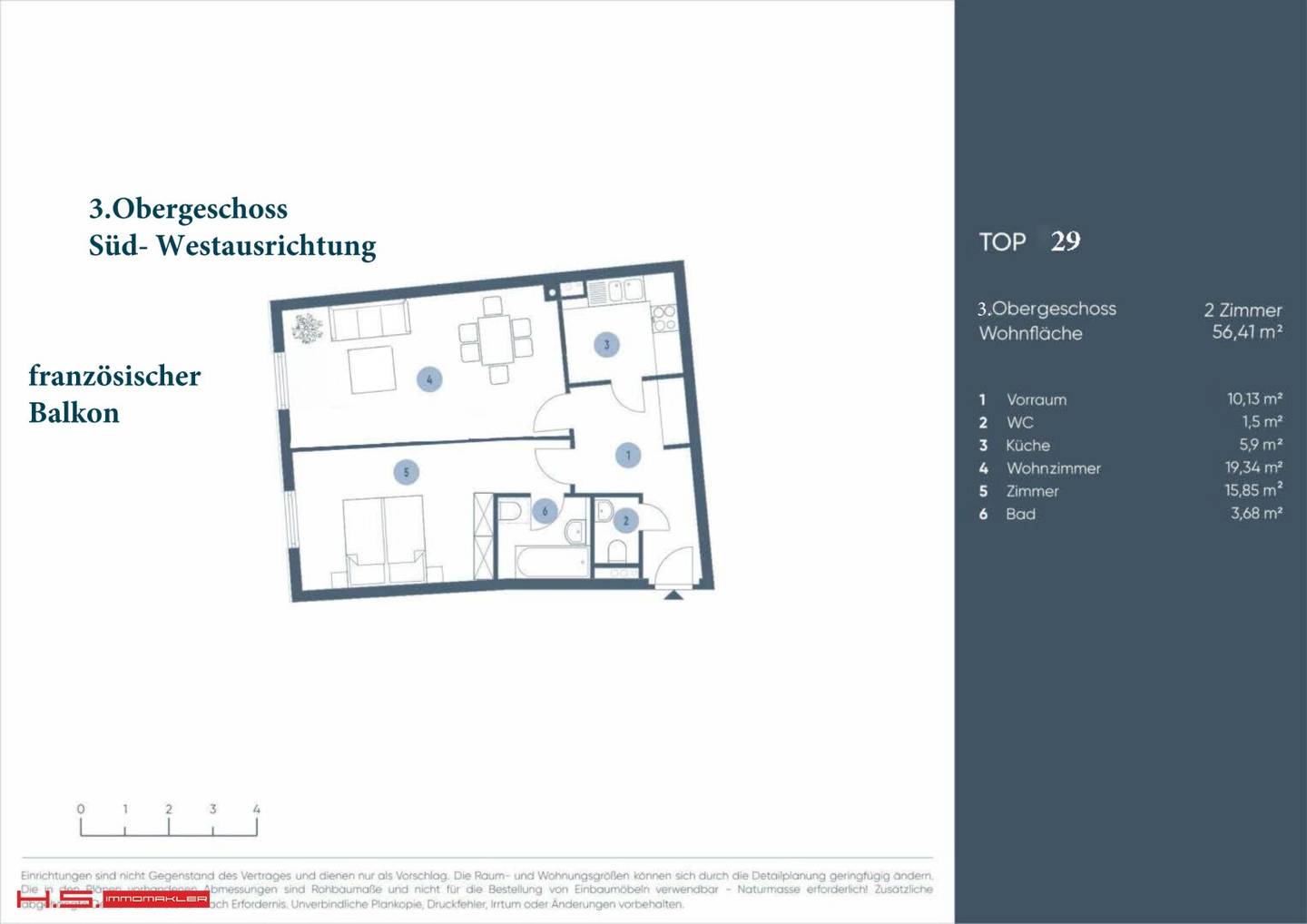 ECHTE TOPLAGE - 3.LIFTSTOCK - TOPZUSTAND - NEUBAU &amp; KEIN MRG - GARAGENOPTION