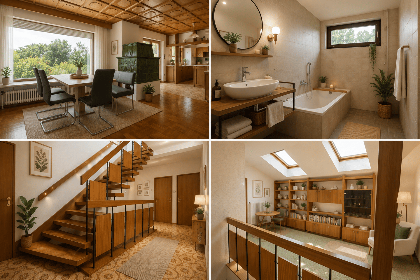 Großes Grundstück mit Garten und Garage Familienwohnung