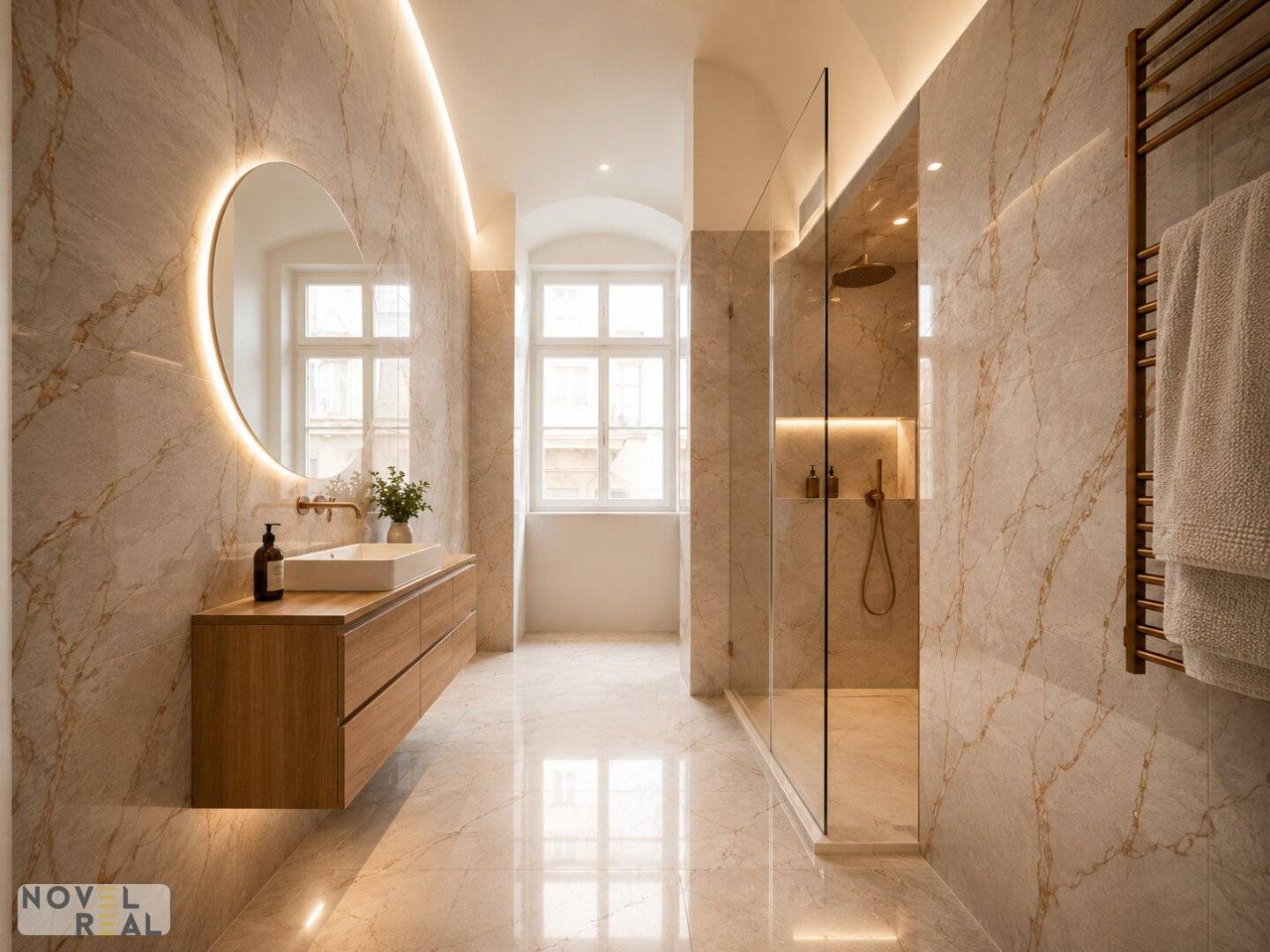 Exclusive elegance in top location: Fully renovated luxury apartment with 4 rooms and 3 bathrooms