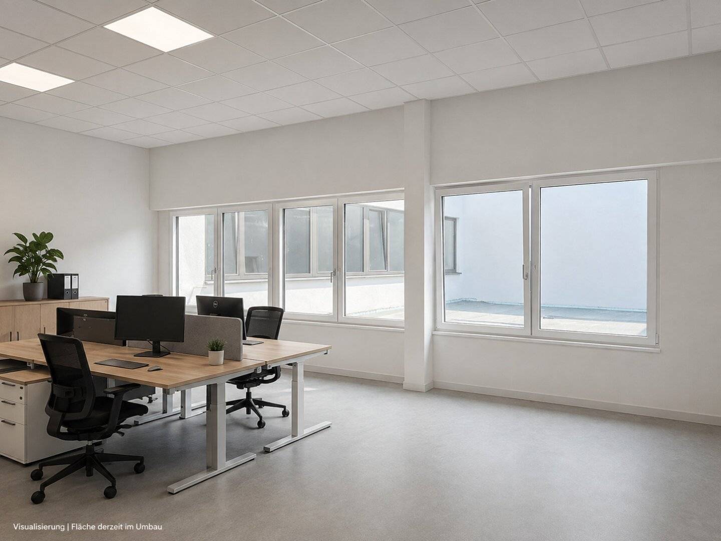 Neu errichtete, klimatisierte und individuell gestaltbare Bürofläche im Fritschpark – 219 m² im Zentrum von Wels