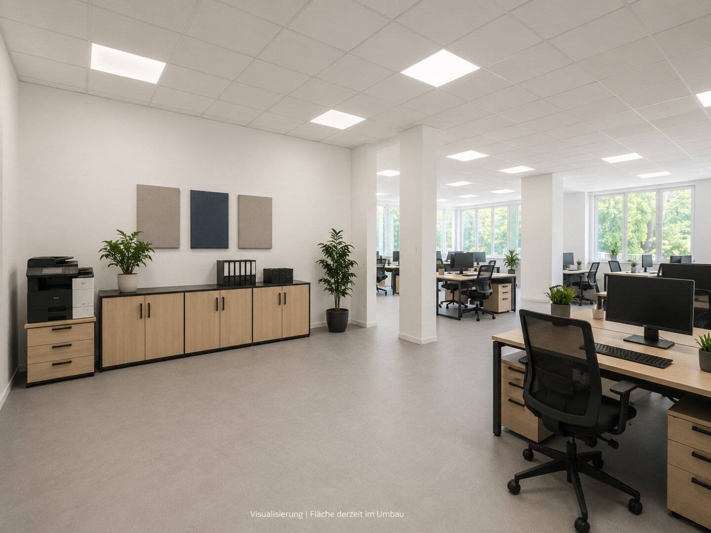Neu errichtete, klimatisierte und individuell gestaltbare Bürofläche im Fritschpark – 219 m² im Zentrum von Wels