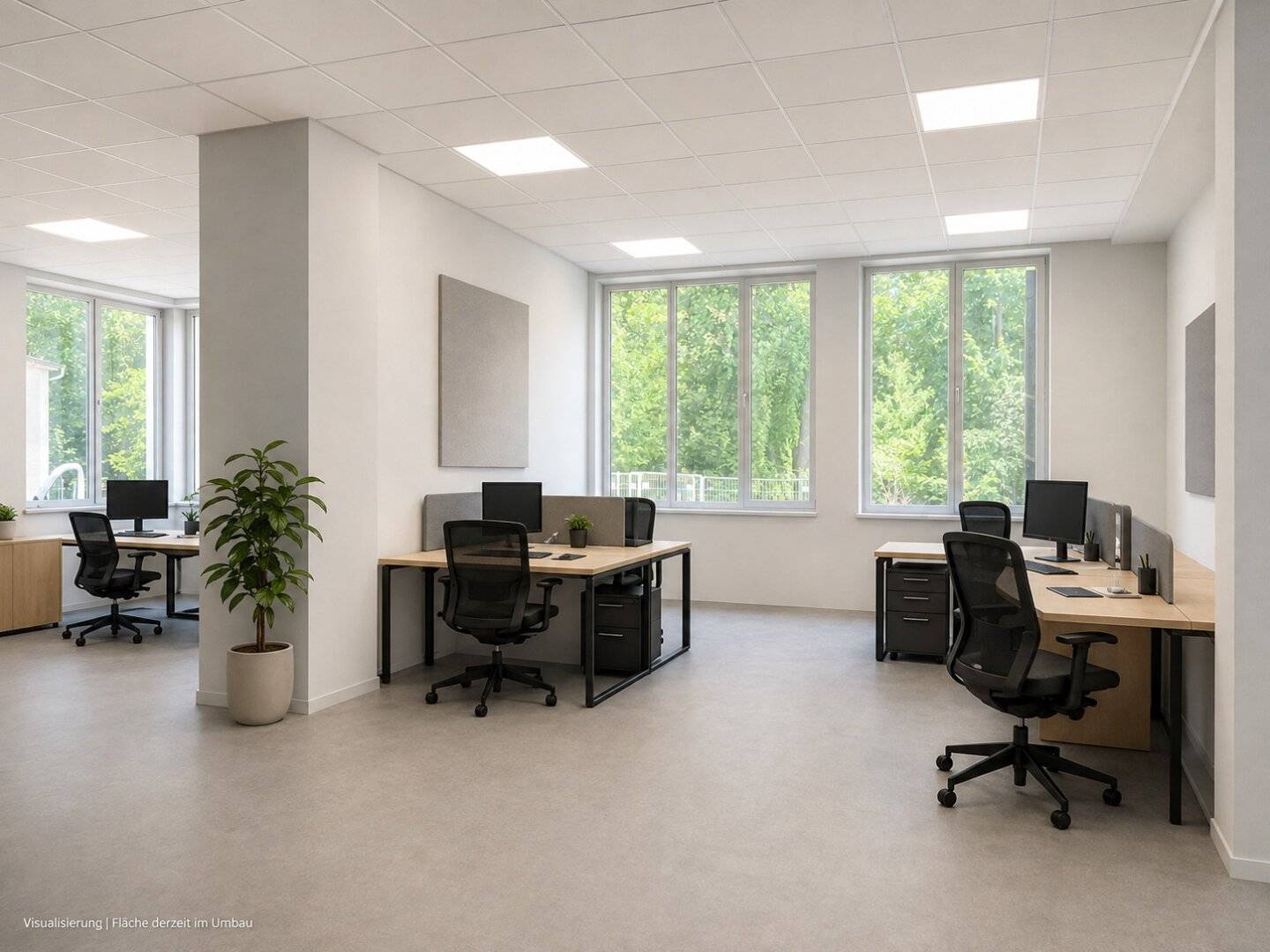 Neu errichtete, klimatisierte und individuell gestaltbare Bürofläche im Fritschpark – 219 m² im Zentrum von Wels