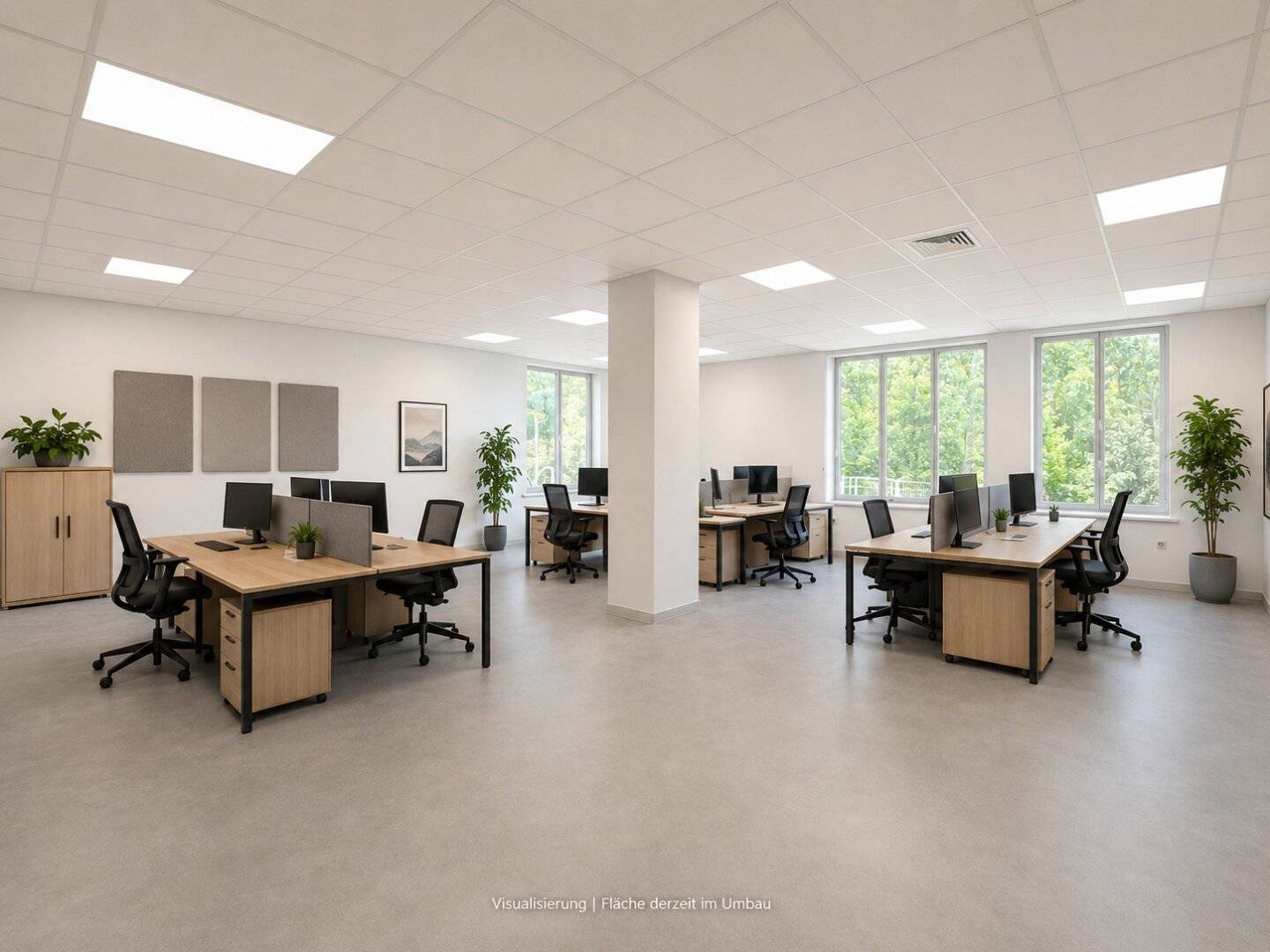 Neu errichtete, klimatisierte und individuell gestaltbare Bürofläche im Fritschpark – 219 m² im Zentrum von Wels