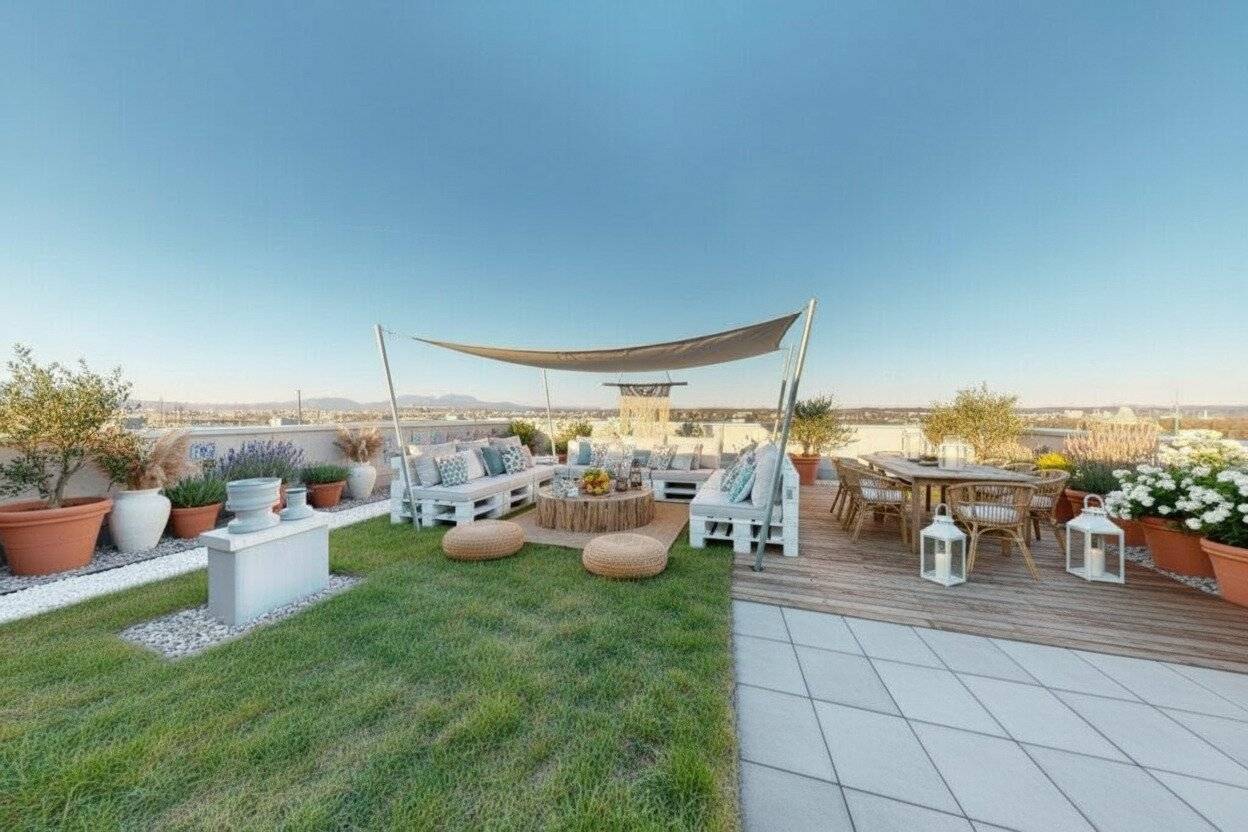 Over 100 m² roof garden, Schöckl view and 4 rooms – more living quality is hardly possible