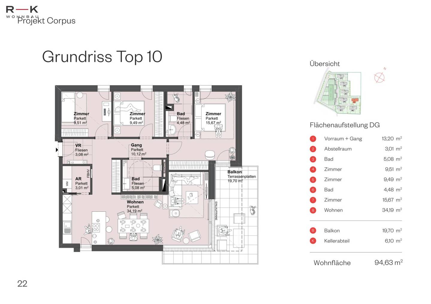 4-room apartment A5-Top 10 | Living in the heart of Grödig
