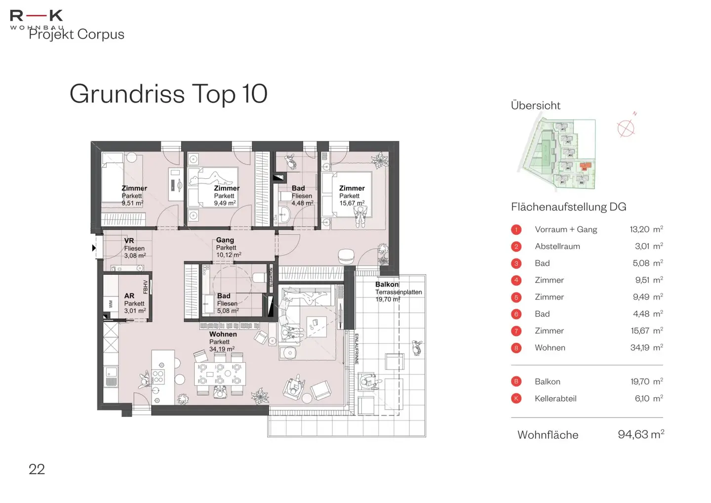 4-room apartment A5-Top 10 | Living in the heart of Grödig