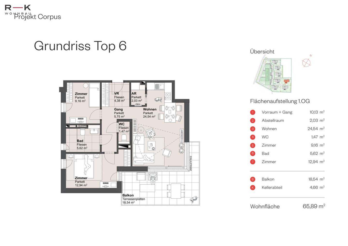 3-room apartment A5-Top 6 | Living in the heart of Grödig