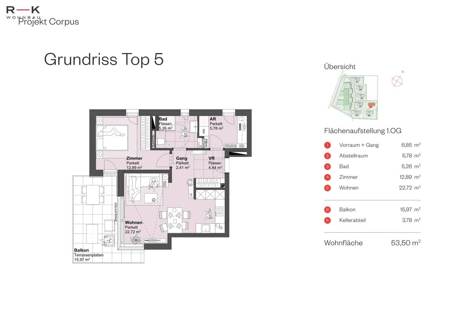 2-room apartment A5-Top 5 | Living in the heart of Grödig