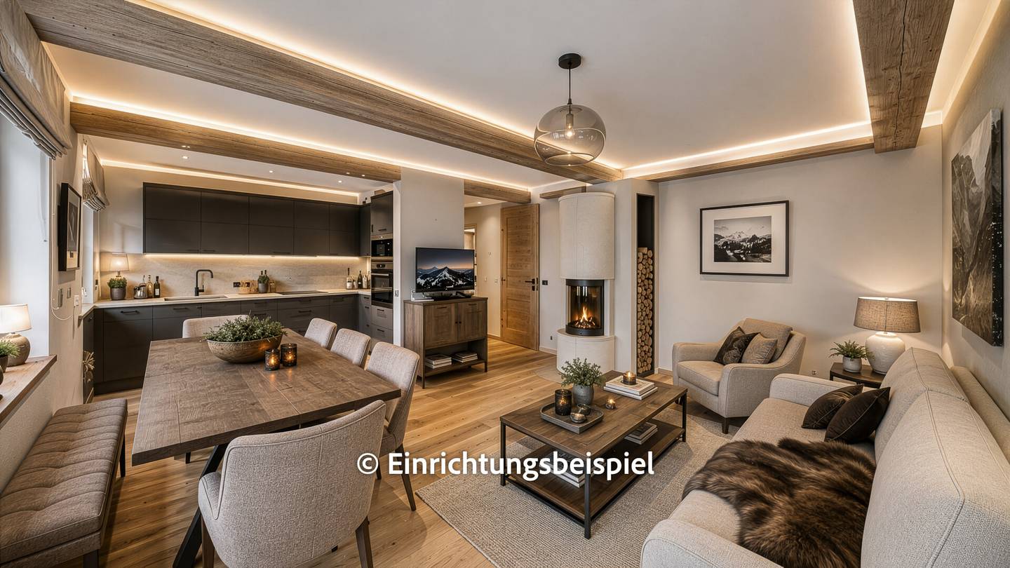 Wohnung mit Kamin und Balkon in ruhiger Zentrumslage