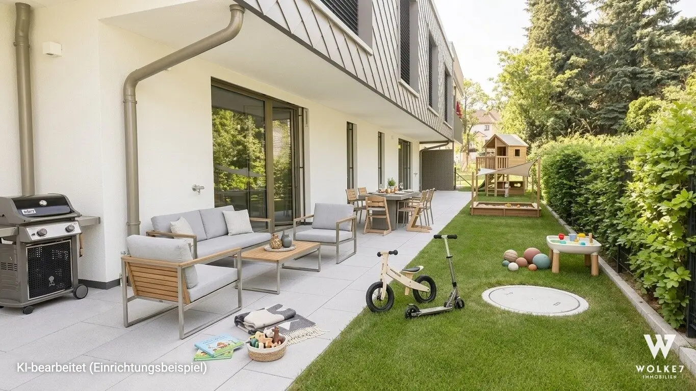 Erstbezug am Wilhelminenberg: 4-Zimmer-Gartenwohnung | Fußbodenheizung &amp; -Kühlung | Garage