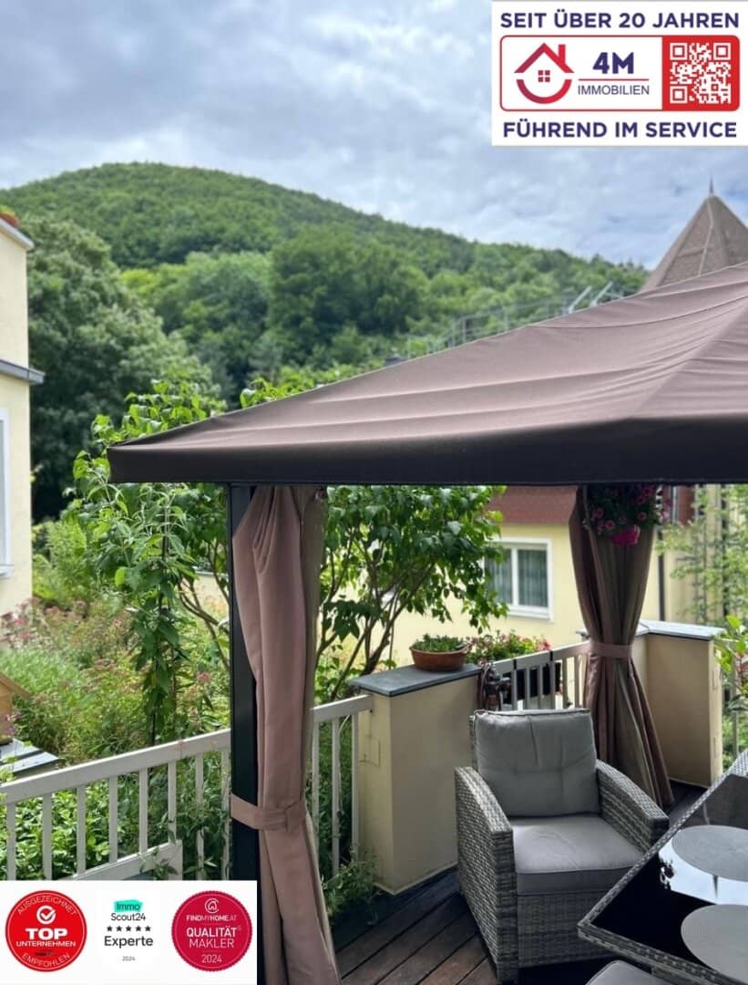 Moderne, sehr ruhige 2-Zi.-Wohnung mit ca. 16 m² Terrasse – saniert &amp; 2 Stellplätze