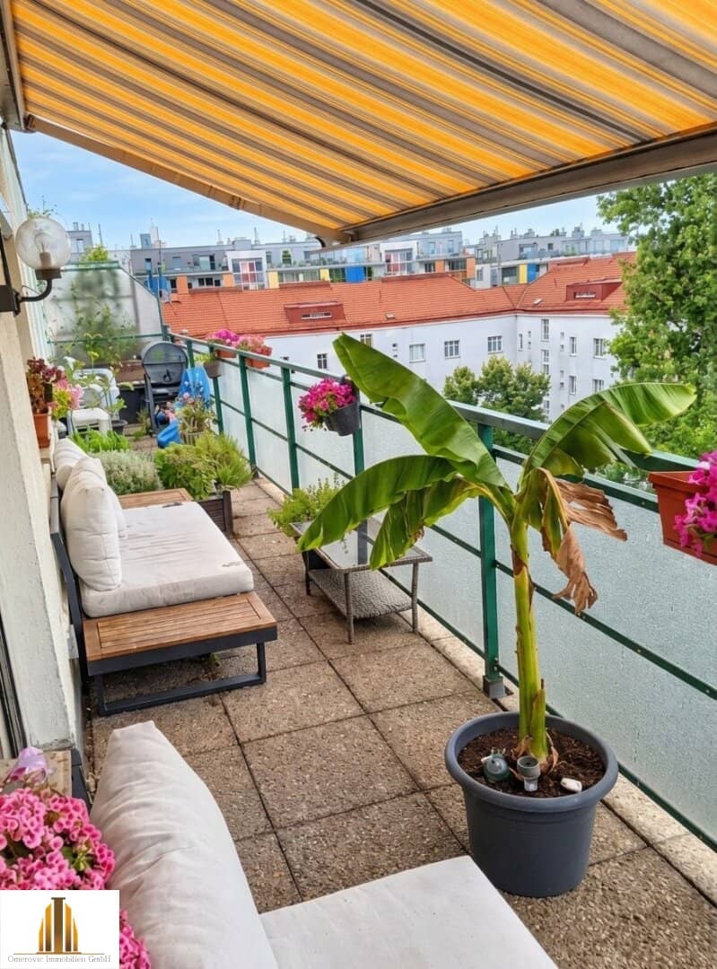 3-Zimmer-Dachterrassenwohnung mit Einzelgaragenbox nahe der Alten Donau